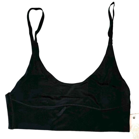 We Are HAH Size M Cami BrHAH Long Line Bra Scoop Neck Convertible Black NEW - Picture 3 of 16